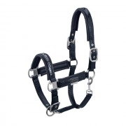 Licol Eskadron Schwaz – Steel Blue, Double Broche, Brillant, Pour Chevaux Warmblut